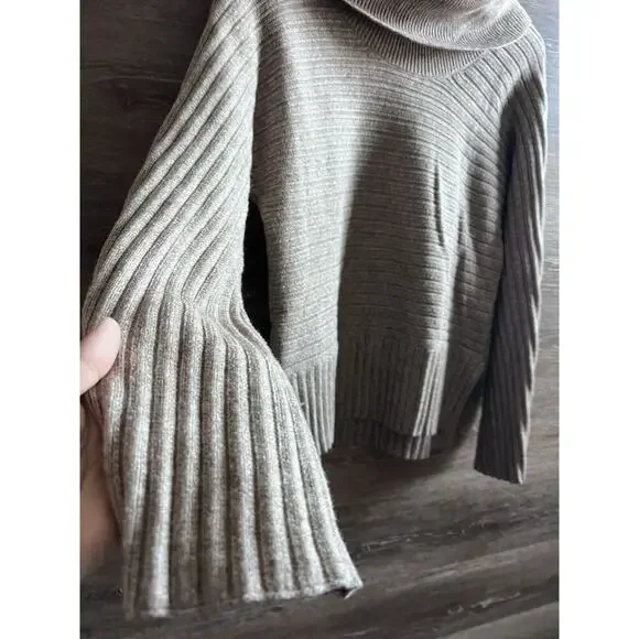 Anthropologie Mote Cowl Neck Sweater Neutral Cream Sz XS Excellent - Picture 2 of 8